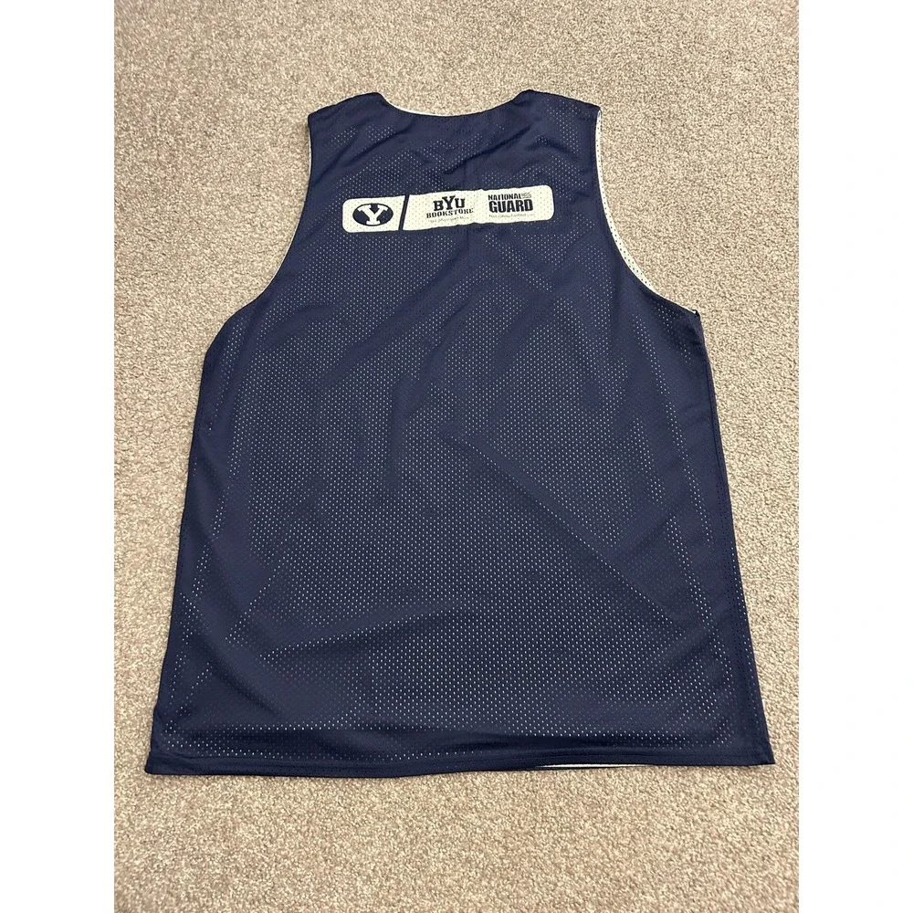 Nike Basketball Jersey Mens Small Navy BYU 2012 Camp Reversible Mesh Tank Top